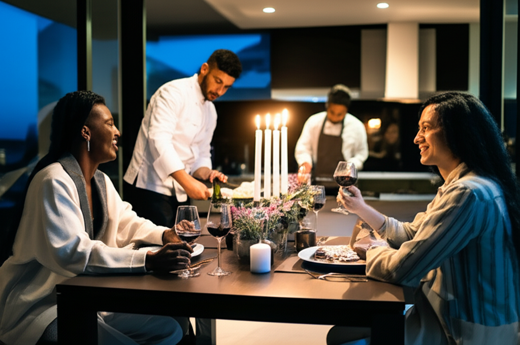 Intimate dinner for couples prepared by private chef in Jacksonville